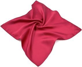 img 4 attached to Premium Solid Pocket Square Handkerchief