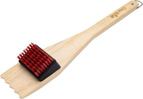 img 4 attached to 🔥 Char-Broil 3715952R06 Hot & Cool-Clean Combo Grill Brush: Ultimate Natural Wood Solution