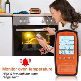 img 1 attached to HTMZ Wireless Thermometer Digital Instant Kitchen & Dining
