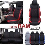 inch empire seat cover full set fit for ram 1500 2500 3500 2012-2021 with curved back bench synthetic leather water-proof 2012 logo