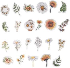 img 3 attached to 🌼 Vibrant Watercolor Daisy and Sunflower Stickers - Perfect for Scrapbooking, Journals, and Planners!