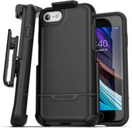 📱 enhanced protection: encased iphone se belt clip holster case (2020 rebel armor) - full body cover with holder (black) logo