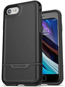 img 3 attached to 📱 Enhanced Protection: Encased iPhone SE Belt Clip Holster Case (2020 Rebel Armor) - Full Body Cover with Holder (Black)