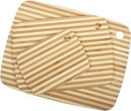 🎋 natural core bamboo classic pin-stripe board combo pack - small/medium/large sizes логотип