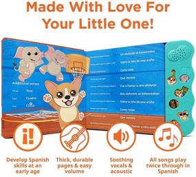 img 2 attached to 📚 Coco Learns Spanish: Musical Spanish Books for Kids, Bilingual Children's Books & Baby Toys - Vol. 2