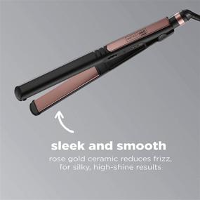 img 3 attached to 🌹 Effortless Styling: INFINITIPRO BY CONAIR Rose Gold Ceramic Flat Iron, 1 Inch