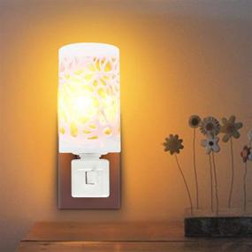 img 1 attached to 🌙 Himalayan Glow 1371B-2: Enhance Your Bedroom Décor with Natural Salt Night Light - Amber Illumination