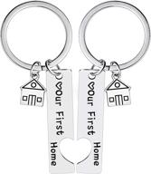 couples matching commemorative keychains - ideal keyrings for seo logo