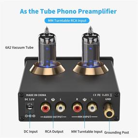 img 2 attached to Фонокорректор Fosi Audio Box X2 MM: 🎵 Улучшите звук вашего проигрывателя с помощью вакуумных ламп 6A2 и 5654w!