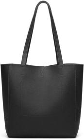 img 3 attached to 👜 Dreubea Leather Shoulder Satchel Handbag - Women's Handbags and Wallets for Satchels