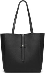 img 4 attached to 👜 Dreubea Leather Shoulder Satchel Handbag - Women's Handbags and Wallets for Satchels