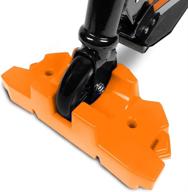 🛴 50 strong scooter stand - securely holds most scooters - stable interlocking offset base - vibrant orange logo