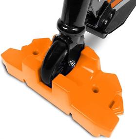 img 4 attached to 🛴 50 Strong Scooter Stand - Securely Holds Most Scooters - Stable Interlocking Offset Base - Vibrant Orange