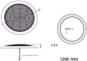 img 3 attached to 🚗 7" DC 12/24V 10W Настенный светильник: Яркая белая светодиодная панельная лампа для автомобильного интерьера, RV, автодома, морских судов и многое другое