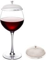 🍷 bevhat stainless steel wine glass cover (pack of 2) - keep bugs out & protect your outdoor beverages! логотип