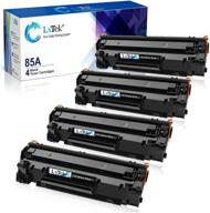 π¨οΈ lxtek compatible toner cartridge 4-pack for hp 85a ce285a - use with laserjet pro p1102w, p1109w, m1212nf, m1217nfw (black) logo