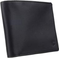 ultimate rfid blocking: silent pocket leather bi fold wallet logo