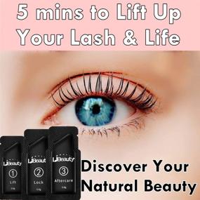 img 3 attached to 👁️ Libeauty Lash Lift Kit: Upgraded Version for Professional Quality Fast Lash Lifting & Semi-Permanent Curling - Perm Sachet, Disposable & Easy-to-Use - Includes Lotion & Liquid Set