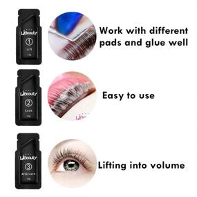 img 1 attached to 👁️ Libeauty Lash Lift Kit: Upgraded Version for Professional Quality Fast Lash Lifting & Semi-Permanent Curling - Perm Sachet, Disposable & Easy-to-Use - Includes Lotion & Liquid Set