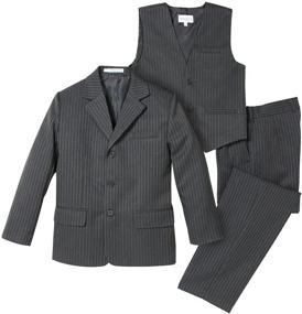 img 4 attached to 👔 High-Quality Spring Notion Boys Pinstripe Outfit - A Perfect Addition to Boys' Clothing Collection