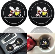 🚗 universal silicone car interior accessories coasters logo