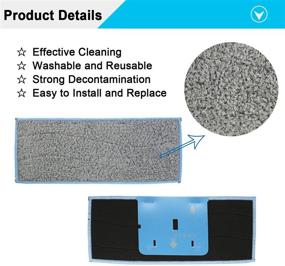 img 3 attached to 🧽 Extolife 10 Pack Washable & Reusable Mopping Wet Pads for iRobot Braava Jet m6 (6110) (6012) (6112) Wi-Fi Connected Robot Mop