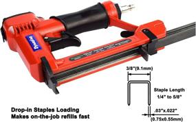 img 1 attached to 💪 Efficient Staple Pneumatic Stapler for 4 Inch Staples: Reliable and Powerful