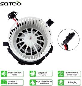 img 2 attached to SCITOO ABS Plastic Heater Blower Motor with Fan - HVAC Blower Motor Replacement for Audi A4 2009-2012, Audi A5 2008-2012, Audi Q5 2009-2016, Audi S4 2009-2012