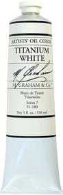 img 1 attached to 🎨 Artist Oil Paint Titanium White 5oz Tube by M. Graham & Co.
