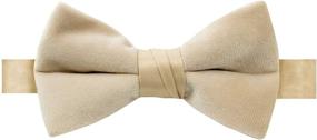 img 4 attached to 🎀 Stylish Velvet Medium Emerald Bow Ties for Boys - Spring Notions Boys' Accessories