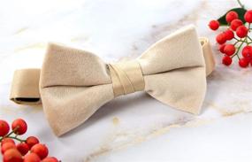 img 3 attached to 🎀 Stylish Velvet Medium Emerald Bow Ties for Boys - Spring Notions Boys' Accessories