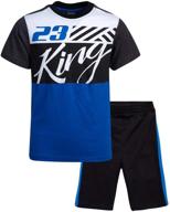 👕 quad seven 2 piece french legend boys' clothing set: stylish and coordinated outfit for trendy boys! logo