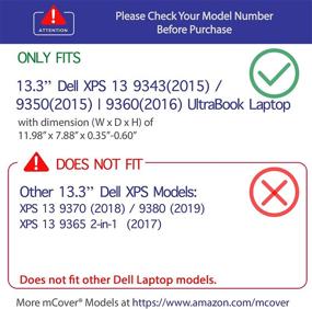 img 3 attached to 🔋 Зеленый iPearl mCover Жесткий чехол для 13,3-дюймового ноутбука Dell XPS 13 9343 / 9350 / 9360 — идеальная защита для ноутбука Dell XPS 13 Ultrabook (не подходит для моделей L321X / L322X / 9333 или новых моделей 2-в-1 9365)