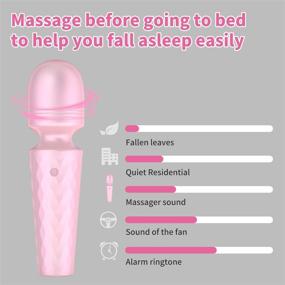 img 1 attached to 💆 Mini Wand Massager for Women - 10 Vibration Modes, Waterproof & Rechargeable - Relieves Muscle Tension