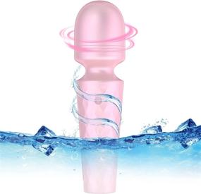 img 4 attached to 💆 Mini Wand Massager for Women - 10 Vibration Modes, Waterproof & Rechargeable - Relieves Muscle Tension