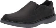 👞 clarks vargo loafer black leather men's shoes: exceptional loafers & slip-ons logo