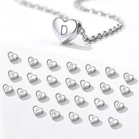 img 1 attached to 🎁 PROSTEEL Personalized Stainless Steel/Sterling Silver Necklace: Initial A to Z, Dainty Men Women Necklaces in Gold/Silver/Black, Adjustable 20-22 inch, Gift Box Included