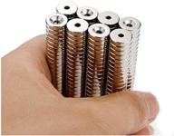 pe 12mm x 3mm countersunk permanent magnet fastener логотип