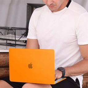 img 2 attached to 🍊 MOSISO MacBook Pro 16-inch Case 2020 2019: Protective Hard Shell, Keyboard Cover, Screen Protector, Storage Bag (Orange)