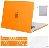 🍊 mosiso macbook pro 16-inch case 2020 2019: protective hard shell, keyboard cover, screen protector, storage bag (orange) logo