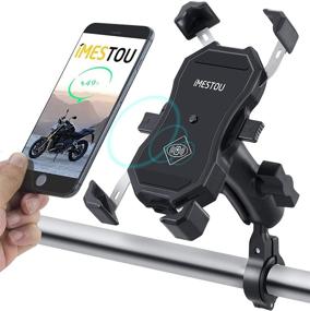 img 4 attached to IMESTOU Clamping Motorcycle Handlebar Smartphone