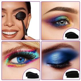 img 1 attached to 👁️ 6 in 1 Crease Line Kit: Silicone Eyeshadow Stamp & Lazy Eyeshadows Fixer for Quick Eye Makeup & Drawing Perfect Eyeliner - Ideal for Beginners