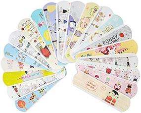 img 1 attached to 🩹 Cute Bandaids - IdealPlast 100 Count | Water Resistant Breathable Bandages | Cute Cartoon Adhesive First Aid for Kids & Children