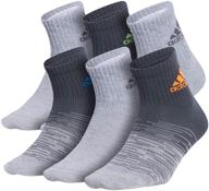 🧦 носки для детей adidas kids' superlite quarter (6 пар) - для мальчиков/девочек логотип