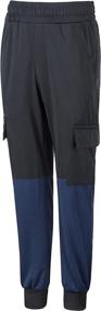 img 3 attached to BenBoy Sweatpants Softshell Drawstring YDK6635 Black 152 Boys' Clothing in Active