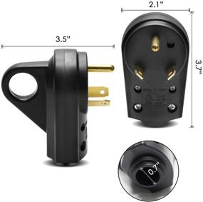 img 1 attached to 🔌 Heavy Duty 30 Amp RV Replacement Male Plug with Easy Unplug Handle Design - Ideal for RV Trailers and Electrical Receptacles - OPL5