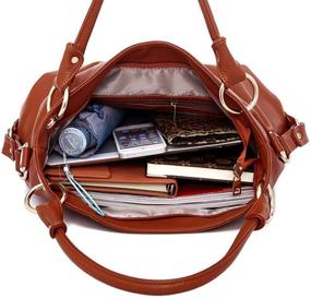 img 1 attached to Womens Handbag Shoulder Leather Tassel Women's Handbags & Wallets for Hobo Bags