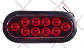 img 3 attached to 🚦 All Star Truck Parts Oval Sealed 10 LED Red Turn Signal and Parking Light Kit for Trucks and Trailers (Turn, Stop, and Tail Light) - Includes Light, Grommet, and Plug (Red, Pack of 2)