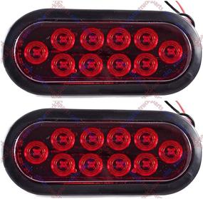 img 4 attached to 🚦 All Star Truck Parts Oval Sealed 10 LED Red Turn Signal and Parking Light Kit for Trucks and Trailers (Turn, Stop, and Tail Light) - Includes Light, Grommet, and Plug (Red, Pack of 2)