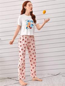 img 2 attached to Milumia Women's Sleeves Pajamas Sleepwear - Clothing for Lingerie, Sleep & Lounge